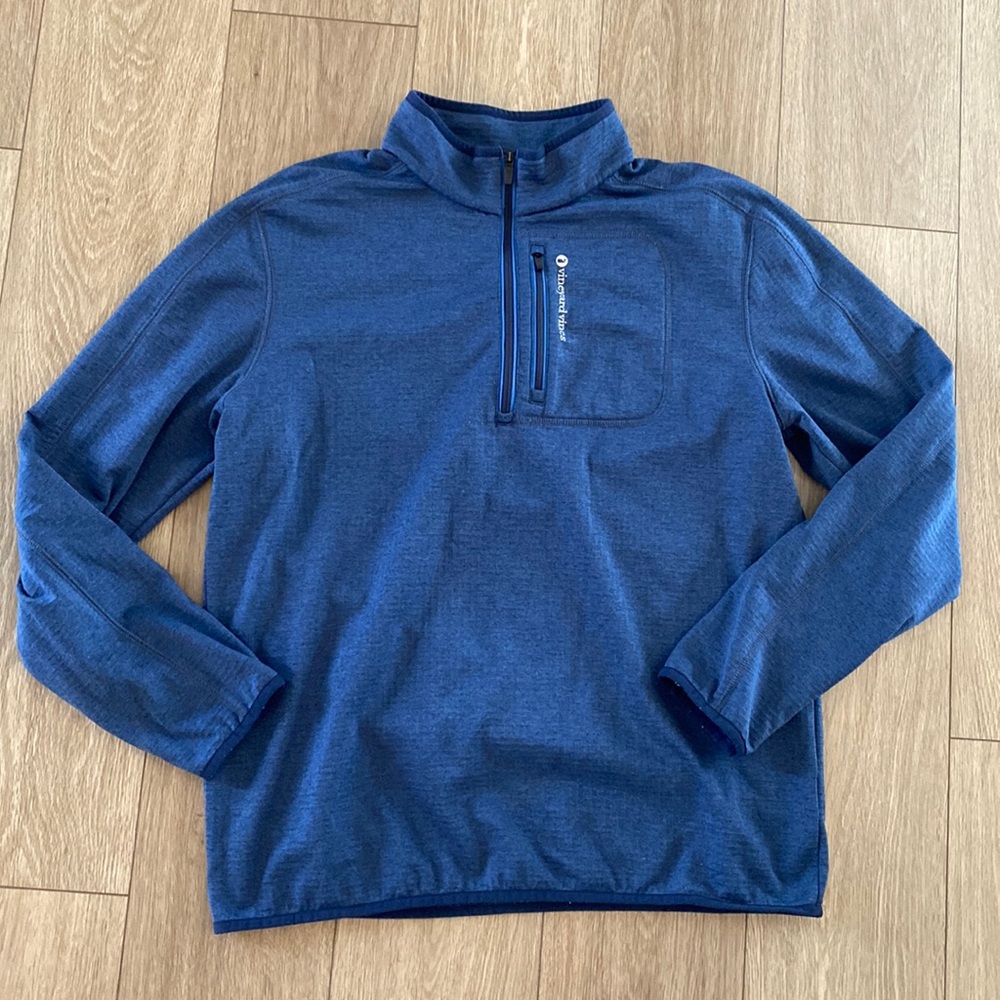 Vineyard Vines Deep Blue Quarter-Zip Pullover